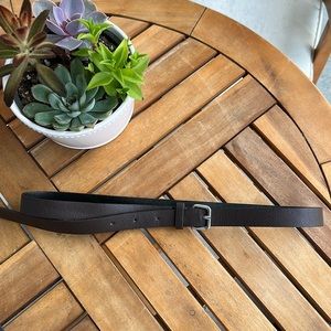 Brown faux leather belt ✨